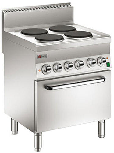 4 ROUND HOTPLATE ELECTRIC ΟΝ STATIC OVEN BARON