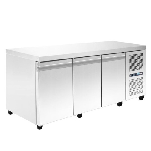 FREEZER COUNTER WITH COMPRESSOR MACHINE WITH 3 BIG DOORS NIKI INOX PA 80 208MF