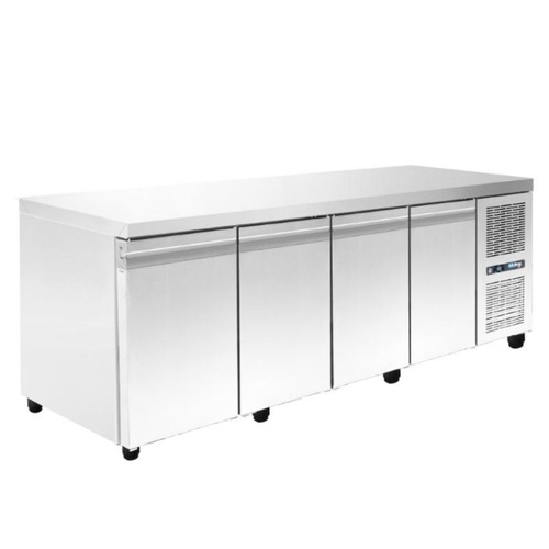 FREEZER COUNTER WITH COMPRESSOR WITH 4 BIG DOORS NIKI INOX PA 80 260MF