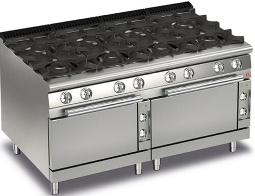 8 BURNER GAS ON ELECTRIC OVEN BARON