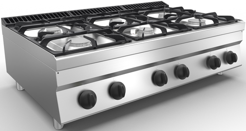 GAS RANGE 6 BURNERS BARON PROXY 70