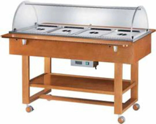 HOT DISPLAY CASE BAIN MARIE TROLLEY FORCAR