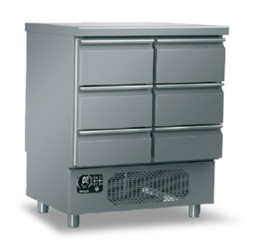 FISH COUNTER REFRIGERATOR WITH 6 DRAWERS GINOX 