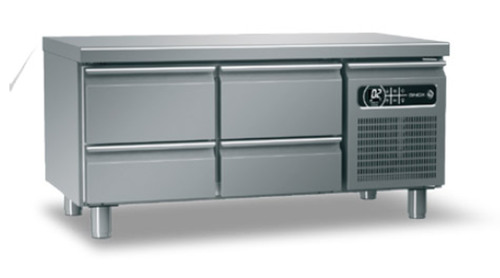 LOW HEIGHT COUNTER REFRIGERATION GINOX 70CM 4 DRAWERS