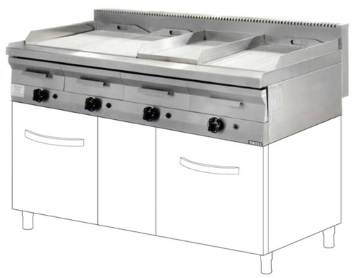 4 BURNER GAS WATER GRILL VMX 754 MD