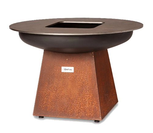 TABLE TOP WOOD GRILL ONFIRE BBQ CORTEN VLC