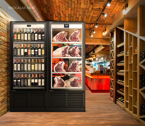 WINE DISPLAY WITH MEAT DISPLAY ENOGALAX
