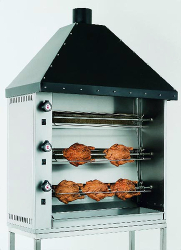 GAS ROTISSERIE UBERT Chimneyhood 