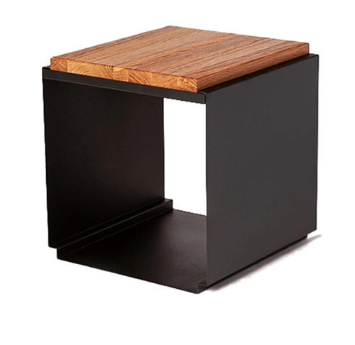 ONFIRE STORAGE STOOL WITH WOOD SUPPORT
